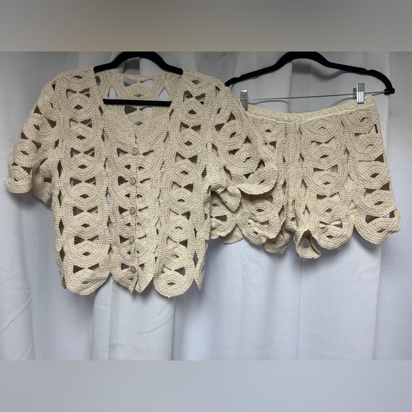 Two Piece Apricot Lace Set - Picture 7 of 13